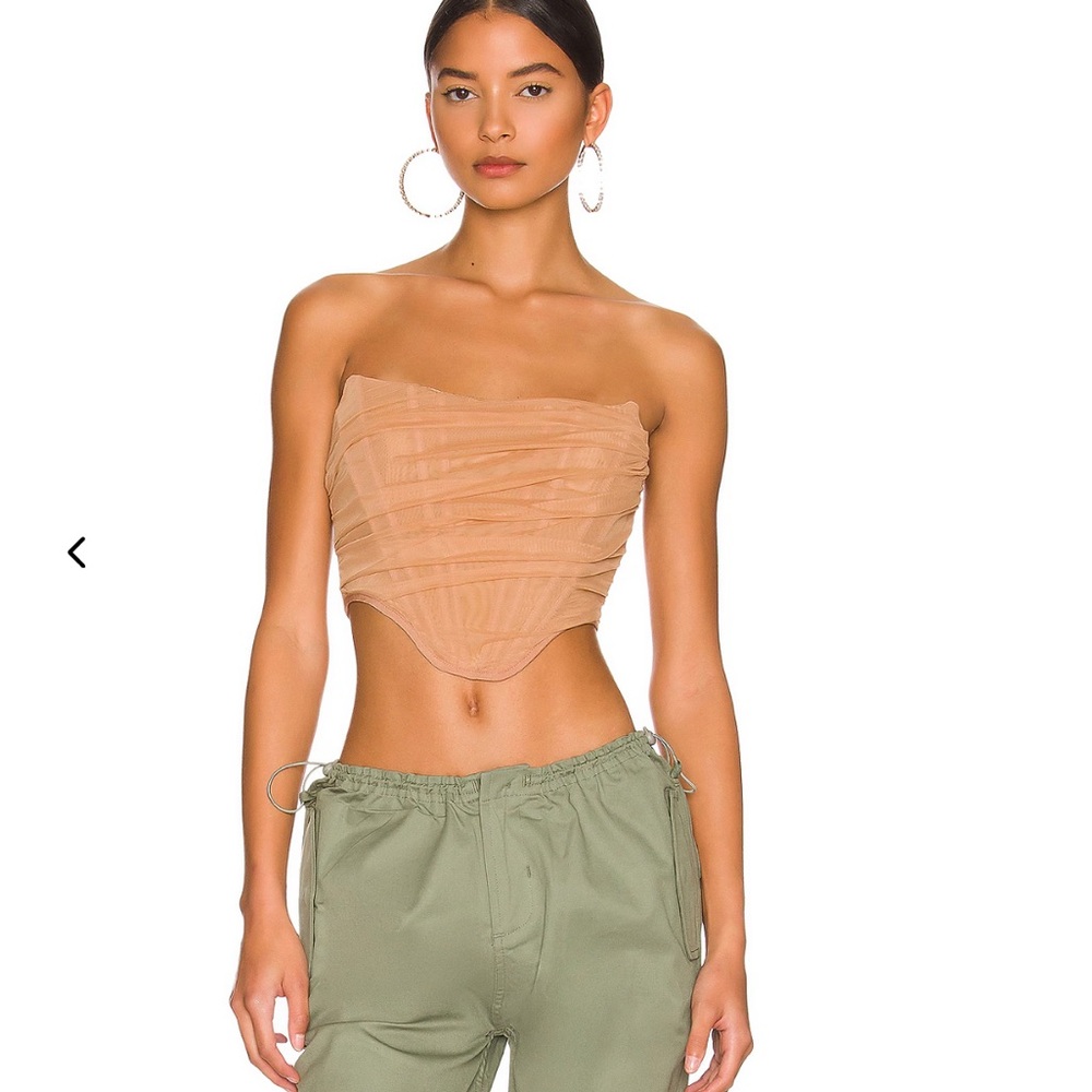Revolve superdown corset top beige